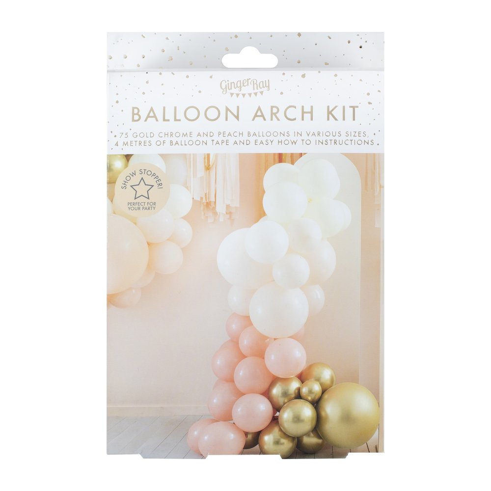 Ginger Ray Peach and golden balloon bow kit | per Unit Ginger Ray Peach and golden balloon bow kit | per Unit