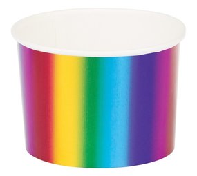 Creative Converting Treat bowl of rainbow 266ml | 6 pieces Creative Converting Treat bowl of rainbow 266ml | 6 pieces
