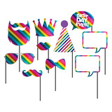 Creative Converting Rainbow Photo props | 10-part Creative Converting Rainbow Photo props | 10-part