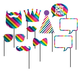 Creative Converting Regenbogenfoto -Requisiten | 10-teilig