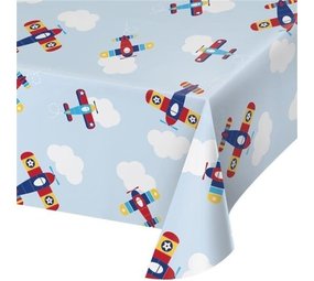 Creative Converting Tafelkleed vliegtuig plastic | 137X259cm Creative Converting Tafelkleed vliegtuig plastic | 137X259cm