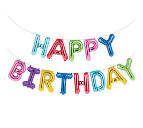 Creative Converting Folie Balloons Slinger Alles Gute zum Geburtstag Regenbogen | 4mtr Creative Converting Folie Balloons Slinger Alles Gute zum Geburtstag Regenbogen | 4mtr