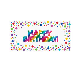 Creative Converting Bannière Happy Birthday Rainbow | 4mtr