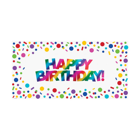 Creative Converting Bannière Happy Birthday Rainbow | 4mtr Creative Converting Bannière Happy Birthday Rainbow | 4mtr
