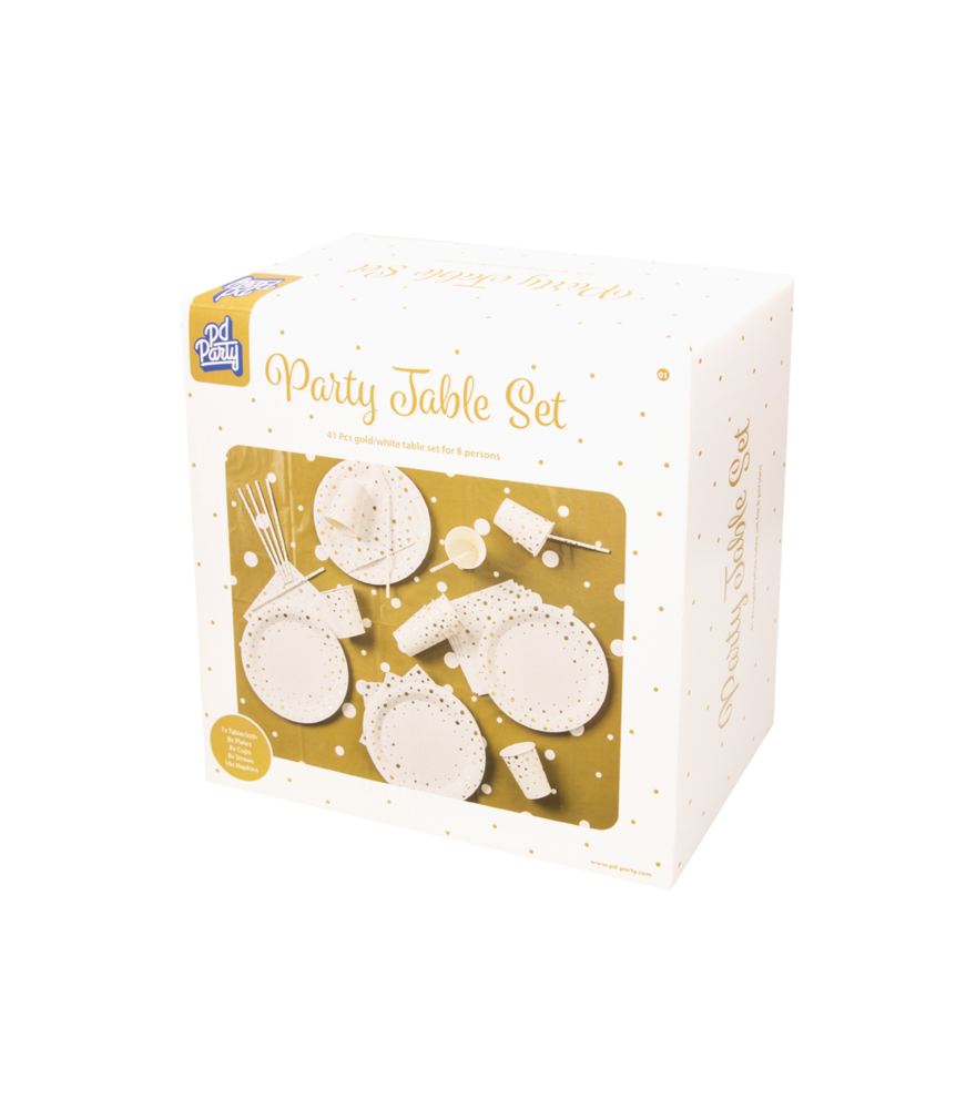 Paper Dreams Tischset Gold und Weiß 41 Stücke Paper Dreams Tischset Gold und Weiß 41 Stücke