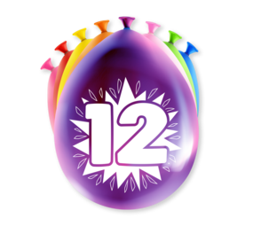 Paper Dreams Ballons 12 ans Partie 30cm | 8 pièces