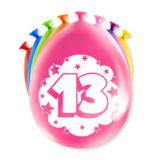 Paper Dreams Ballons 13 ans Partie 30cm | 8 pièces Paper Dreams Ballons 13 ans Partie 30cm | 8 pièces