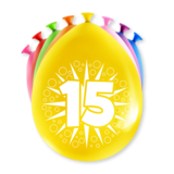 Paper Dreams Ballons 15 ans Partie 30cm | 8 pièces Paper Dreams Ballons 15 ans Partie 30cm | 8 pièces