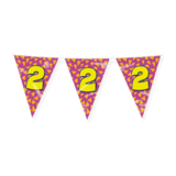 Paper Dreams Flaggenlinie Zahl 2 Party | 10 Meter