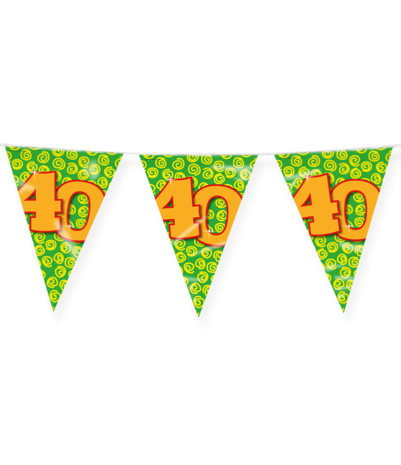 Paper Dreams Drapeau Line SLINGER 40 Année Fête | 10 mètres