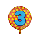 Paper Dreams Heliumballon Zahl 3 Party | 45 cm Paper Dreams Heliumballon Zahl 3 Party | 45 cm