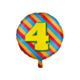 Paper Dreams Heliumballon 4 Jahre Party | 45 cm Paper Dreams Heliumballon 4 Jahre Party | 45 cm