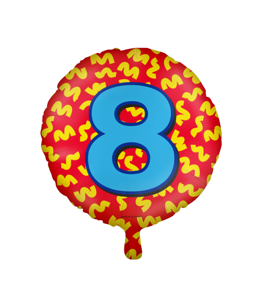 Paper Dreams Helium balloon 8 years party | 45cm Paper Dreams Helium balloon 8 years party | 45cm