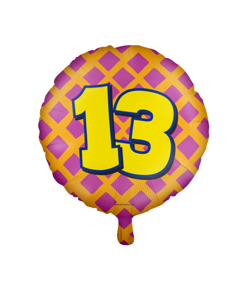Paper Dreams Helium ballon 13 jaar party | 45cm Paper Dreams Helium ballon 13 jaar party | 45cm
