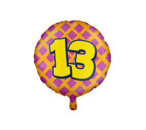 Paper Dreams Heliumballon 13 Jahre Party | 45 cm Paper Dreams Heliumballon 13 Jahre Party | 45 cm
