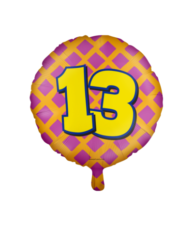 Paper Dreams Heliumballon 13 Jahre Party | 45 cm Paper Dreams Heliumballon 13 Jahre Party | 45 cm