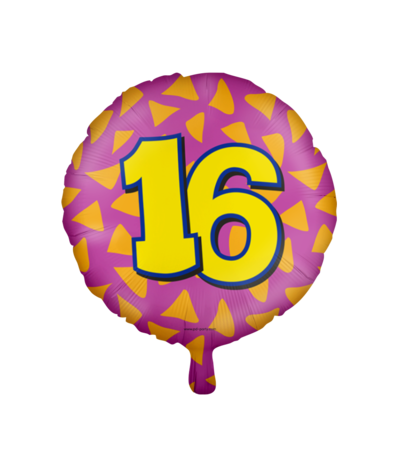 Paper Dreams Heliumballon 16 Jahre Party | 45 cm Paper Dreams Heliumballon 16 Jahre Party | 45 cm