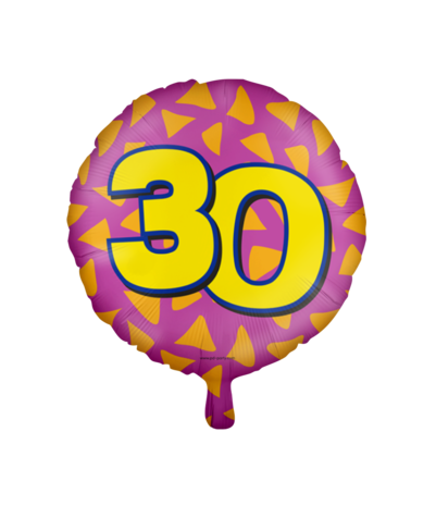 Paper Dreams Helium ballon 30 jaar party | 45cm Paper Dreams Helium ballon 30 jaar party | 45cm