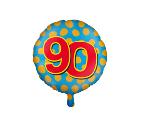 Paper Dreams Helium ballon 90 jaar party | 45cm Paper Dreams Helium ballon 90 jaar party | 45cm