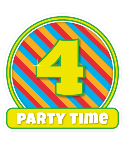 Paper Dreams Türbrett 4 Jahre Party | 50 cm Paper Dreams Türbrett 4 Jahre Party | 50 cm