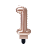 Paper Dreams Candle 1 Foil Balloon Rose Gold | 7cm Paper Dreams Candle 1 Foil Balloon Rose Gold | 7cm