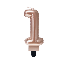 Paper Dreams Candle 1 Foil Balloon Rose Gold | 7cm Paper Dreams Candle 1 Foil Balloon Rose Gold | 7cm
