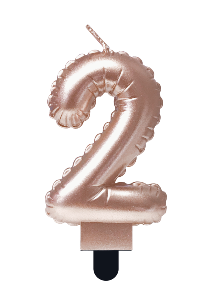 Paper Dreams Bougie 2 Feuille Ballon Rose Gold | 7cm