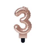 Paper Dreams Bougie 3 Feuille Ballon Rose Gold | 7cm