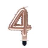 Paper Dreams Bougie 4 Feuille Ballon Rose Gold | 7cm