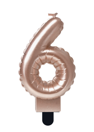 Paper Dreams Bougie 6 Feuille Ballon Rose Gold | 7cm