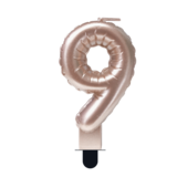 Paper Dreams Kerze 9 Foil Ballon Rose Gold | 7cm Paper Dreams Kerze 9 Foil Ballon Rose Gold | 7cm