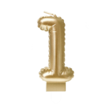 Paper Dreams Bougie 1 Feuille d'or Ballon | 7cm Paper Dreams Bougie 1 Feuille d'or Ballon | 7cm