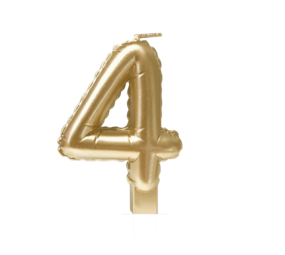 Paper Dreams Bougie 4 Feuille d'or Gold | 7cm Paper Dreams Bougie 4 Feuille d'or Gold | 7cm