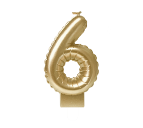 Paper Dreams Kerze 6 Folienballon Gold | 7cm Paper Dreams Kerze 6 Folienballon Gold | 7cm