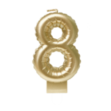 Paper Dreams Kerze 8 Folienballon Gold | 7cm Paper Dreams Kerze 8 Folienballon Gold | 7cm