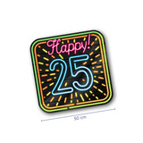 Paper Dreams NEON door signs Happy 25 | 50cm Paper Dreams NEON door signs Happy 25 | 50cm
