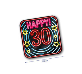 Paper Dreams Porte-porte Neon Happy 30 | 50cm Paper Dreams Porte-porte Neon Happy 30 | 50cm