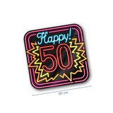 Paper Dreams Neon deurborden Happy 50 | 50cm Paper Dreams Neon deurborden Happy 50 | 50cm