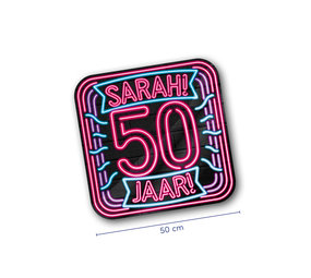 Paper Dreams Neon -Türschilder Sarah | 50 cm Paper Dreams Neon -Türschilder Sarah | 50 cm