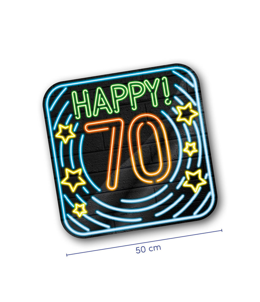 Paper Dreams Porte-porte Neon Happy 70 | 50cm