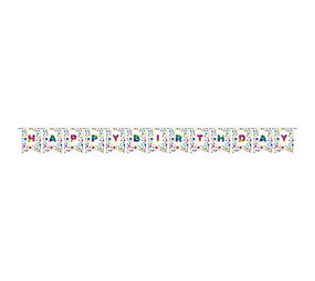 Creative Converting Letterslinger regenboog Happy Birthday | 2.74x20cm Creative Converting Letterslinger regenboog Happy Birthday | 2.74x20cm