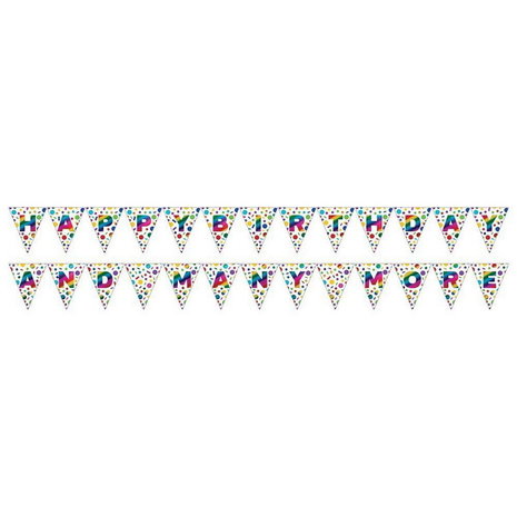 Creative Converting Letterlinger Rainbow Alles Gute zum Geburtstag und vieles mehr | 2.74x20cm Creative Converting Letterlinger Rainbow Alles Gute zum Geburtstag und vieles mehr | 2.74x20cm