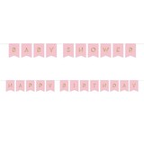 Creative Converting Letterlinger Babyshower Pink and Gold | 176x15cm