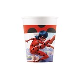 Globos Nordic Miraculous Ladybug bekers karton | 8 stuks