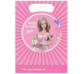 Procos Party Barbie traktatiezakjes | 6 stuks Procos Party Barbie traktatiezakjes | 6 stuks