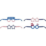 Creative Converting Amerikaanse brillen | per 4 stuks