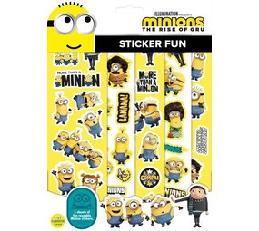Illumination Stickers Minions The Rise of Gru | 5 velletjes Illumination Stickers Minions The Rise of Gru | 5 velletjes