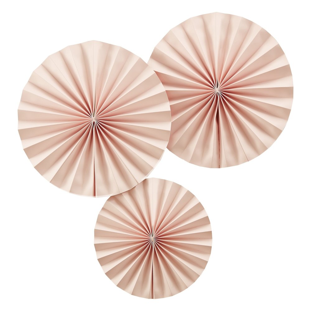 Ginger Ray Fans Papier Pink Pink | 3 pièces Ginger Ray Fans Papier Pink Pink | 3 pièces