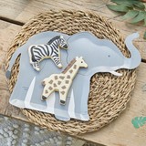 Ginger Ray Signs Lets Go Wild Elephant 30x24.5cm | 8 pieces