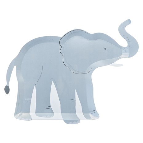 Ginger Ray Les signes laissent aller l'éléphant sauvage 30x24,5 cm | 8 pièces Ginger Ray Les signes laissent aller l'éléphant sauvage 30x24,5 cm | 8 pièces